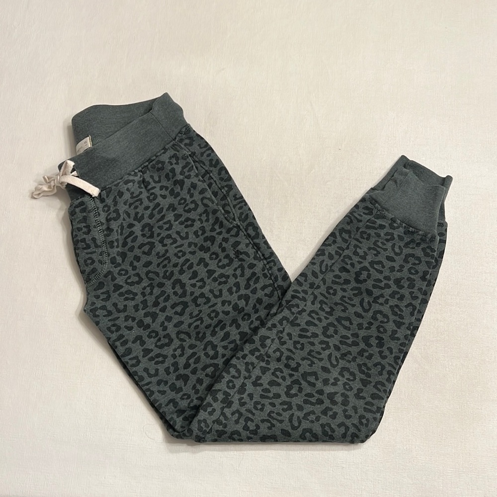 Alternative Apparel Animal Print Sweatpants in Spruce Tonal Leopard Print
